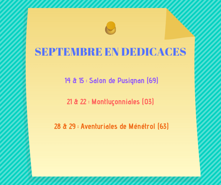 SEPTEMBRE EN DEDICACES